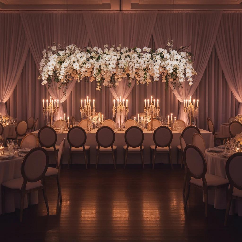 Beautifully decorated event venue