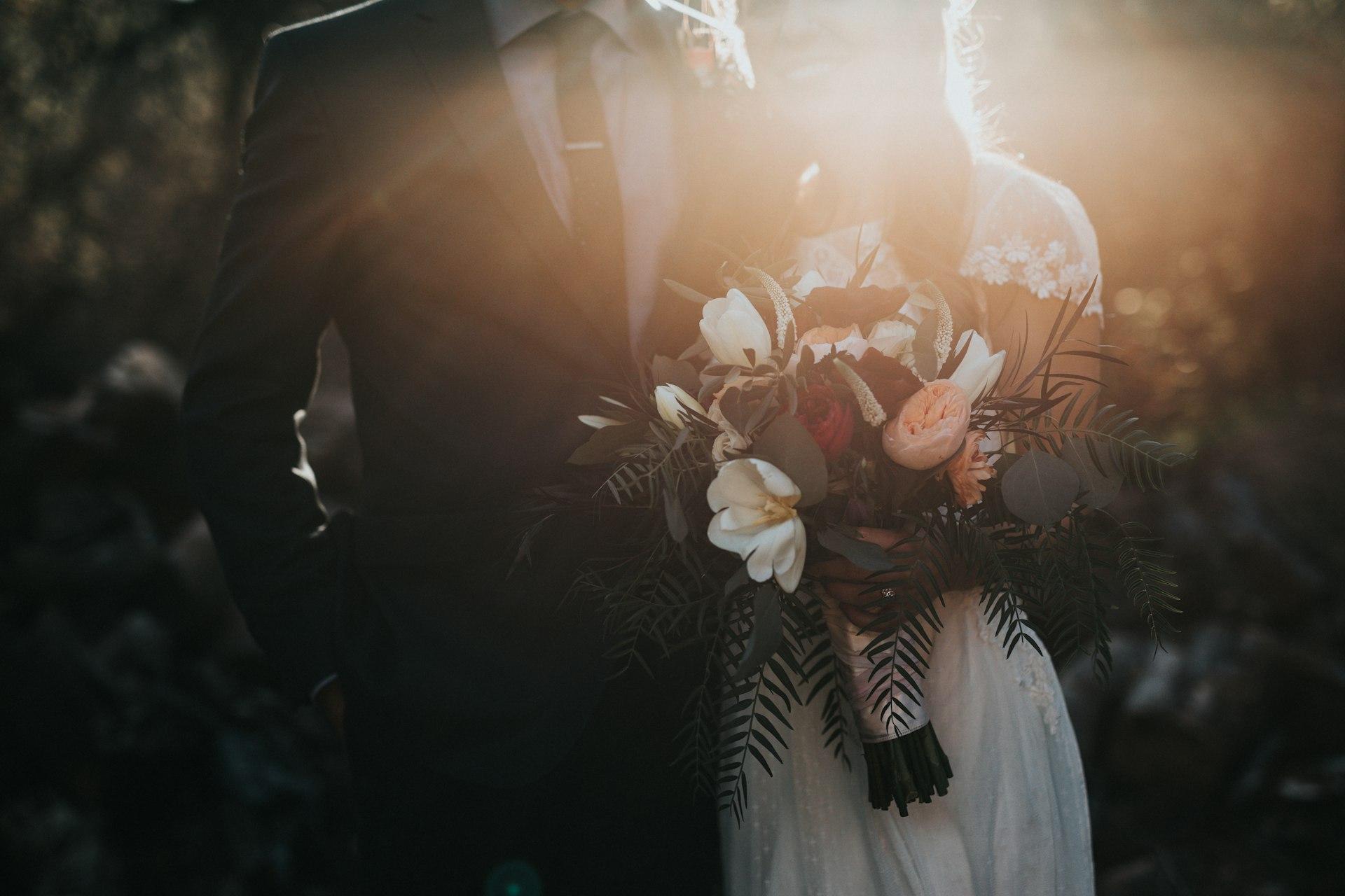 Elegant outdoor wedding ceremony